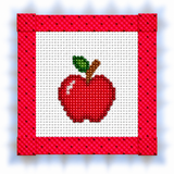 Apple of My Eye Needlepoint Canvas