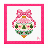 Pretty in Pink Ornament Needlepoint Canvas