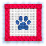 Paws Mini Needlepoint Canvas