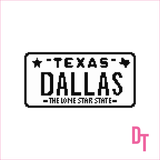 Dallas, Texas Needlepoint Canvas
