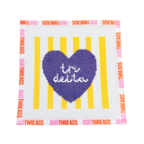 Sorority Heart Needlepoint Canvas