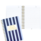 Stripe Sorority Notebook
