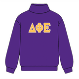 Classic Twill Mock Neck Crew