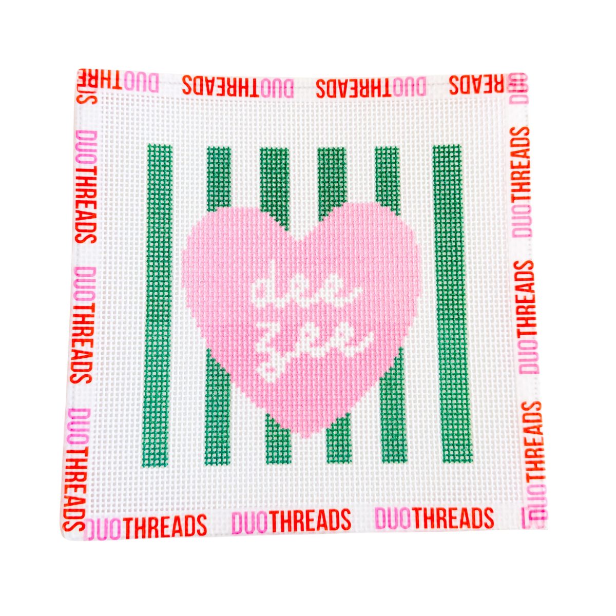 Sorority Heart Needlepoint Canvas