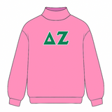 Classic Twill Mock Neck Crew