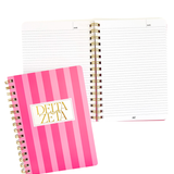 Stripe Sorority Notebook