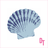Shore Thing Seashell Needlepoint Canvas