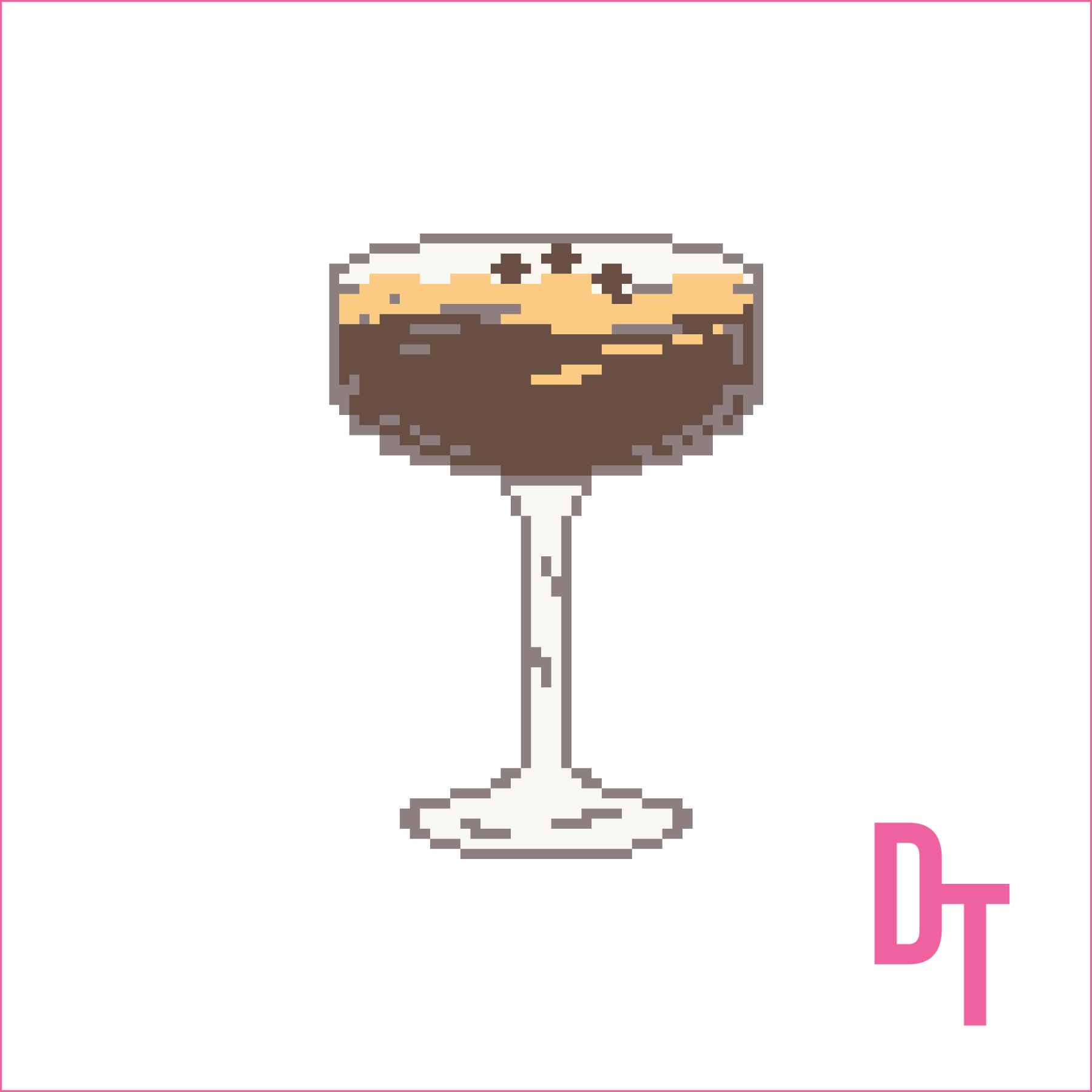 The Espresso Martini Needlepoint Canvas