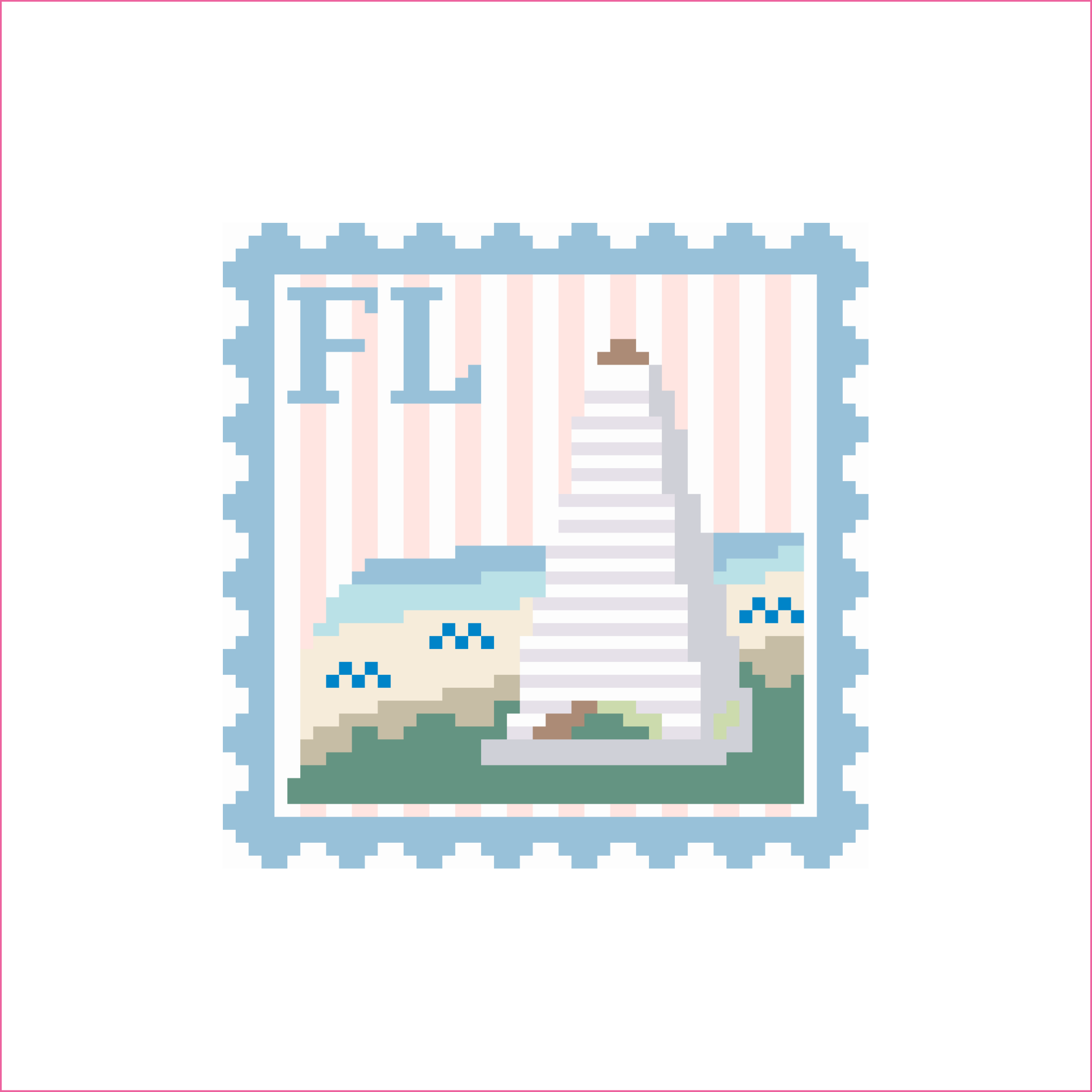 Postmarked: Florida Needlepoint Canvas