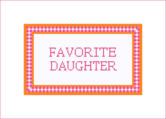 Favorite Daughter Needlepoint Canvas