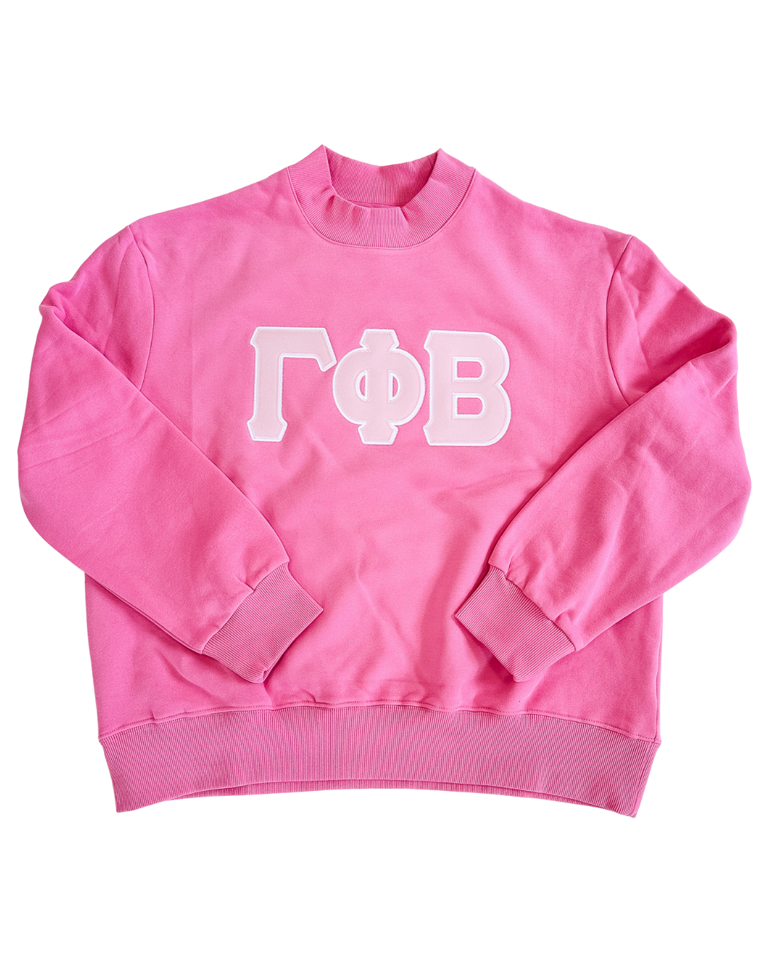 Classic Twill Mock Neck Crew