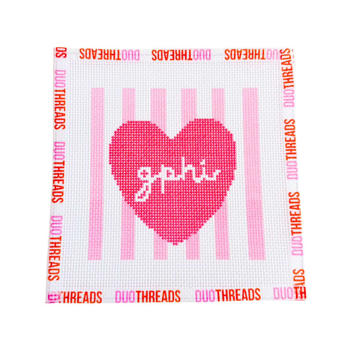 Sorority Heart Needlepoint Canvas