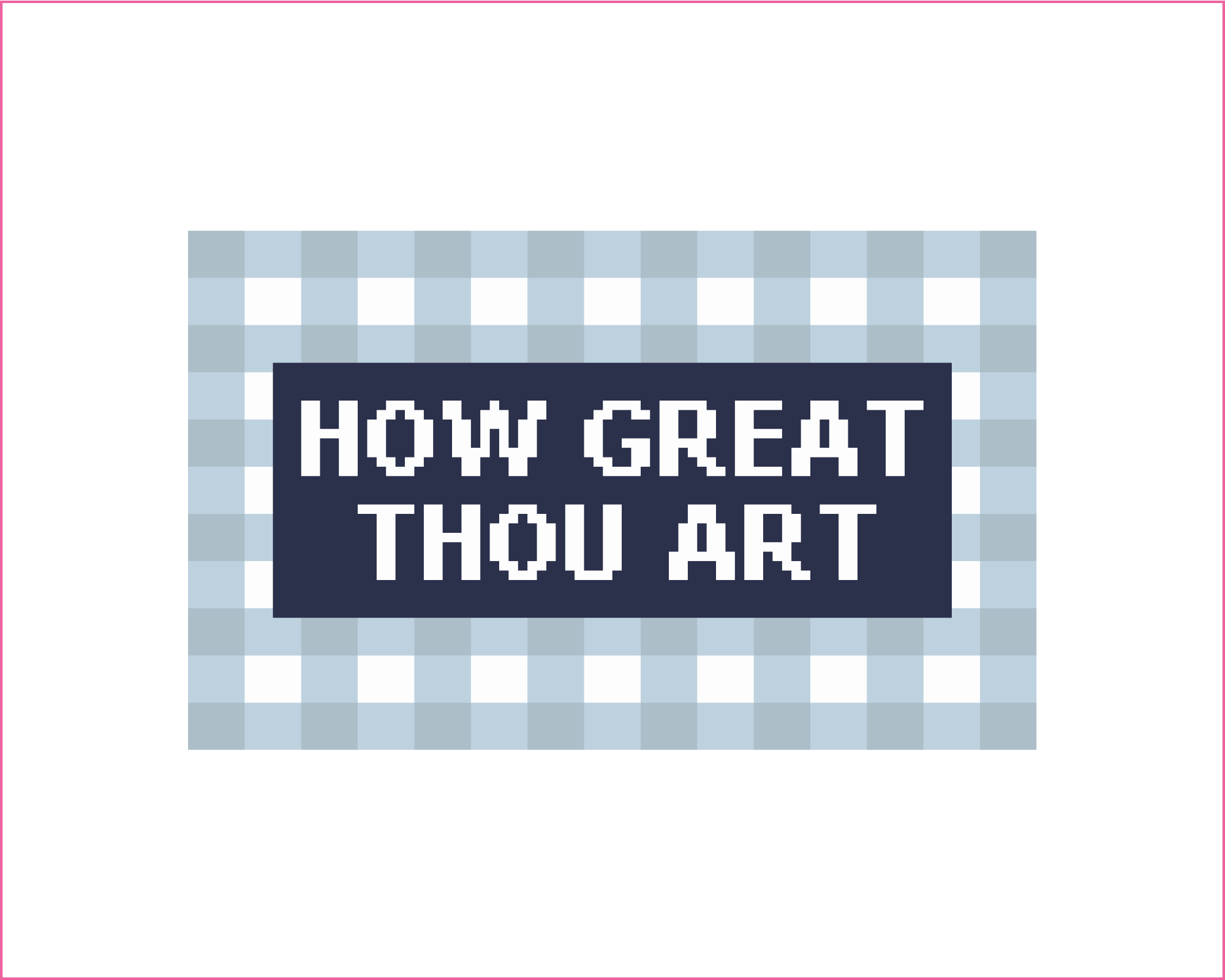 How Great Thou Art Needlepoint Canvas