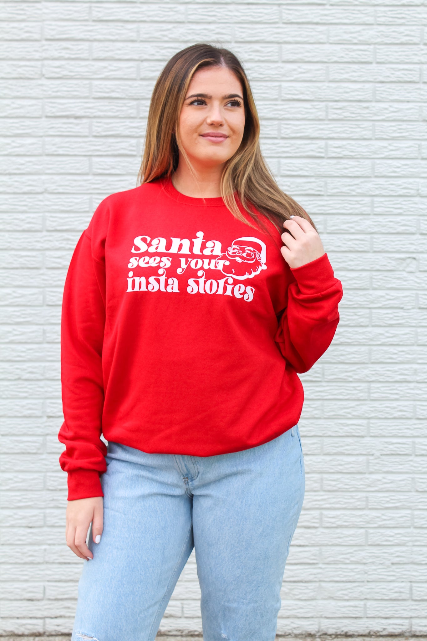 Santa Sees Your Insta Stories Sweatshirt (Pack of 6)