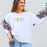 Cheers Embroidered Sweatshirt