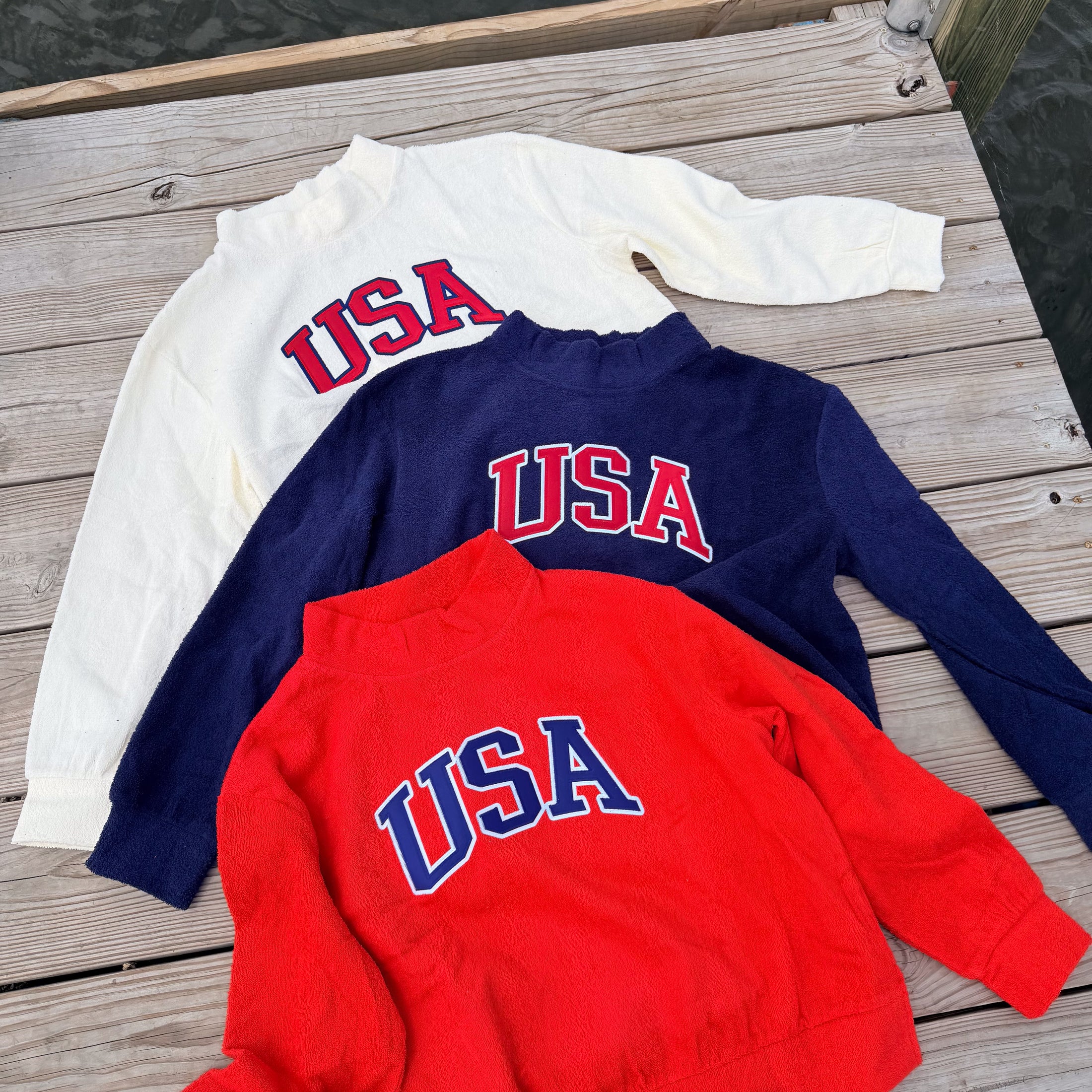 Terry Mock Neck Set