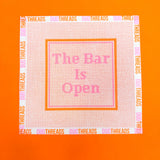 The Bar is Open Needlepoint Canvas