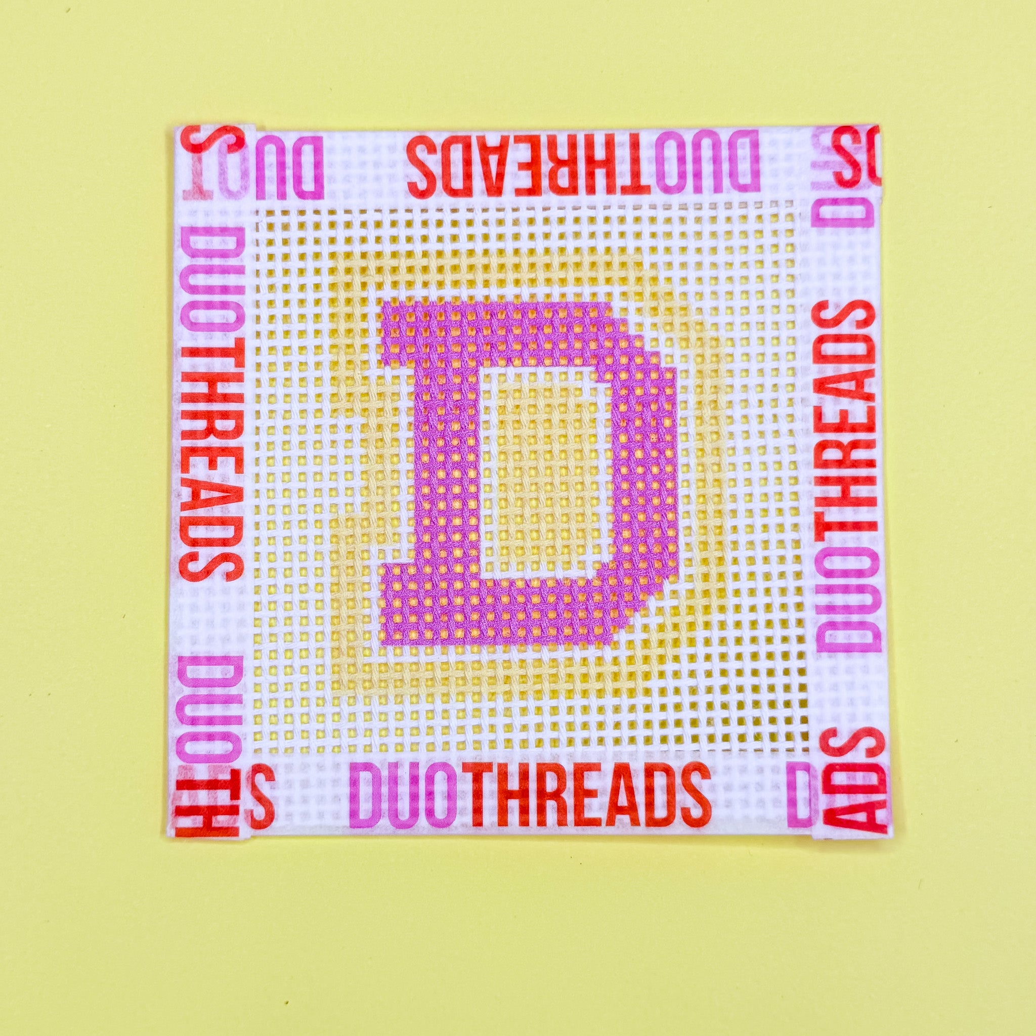 Varsity Letters Needlepoint Canvas