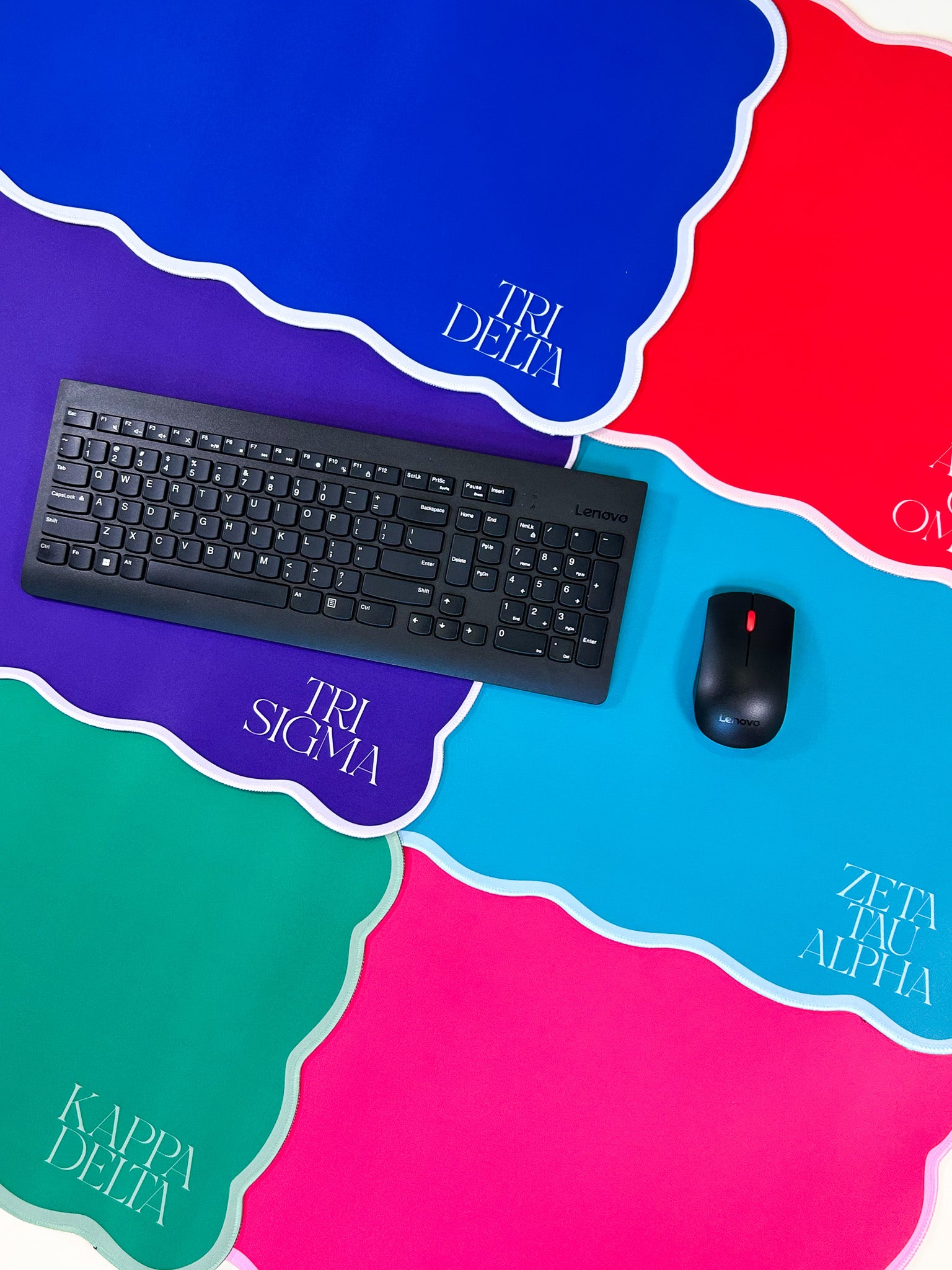 Scalloped Sorority Desk Mat