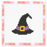 Hocus Pocus Witch Hat Icon Needlepoint Canvas