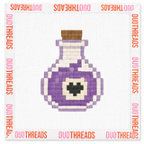 Spooky Love Potion Icon Needlepoint Canvas