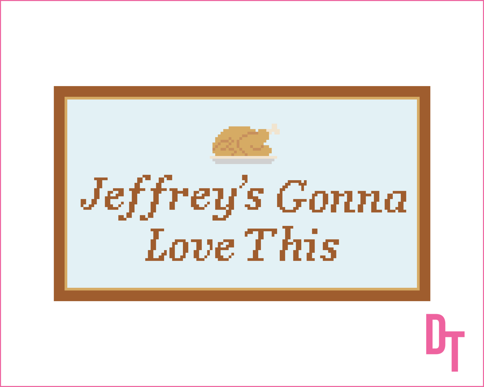 Jeffrey's Gonna Love This Needlepoint Canvas
