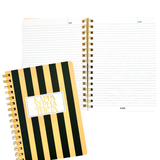 Stripe Sorority Notebook