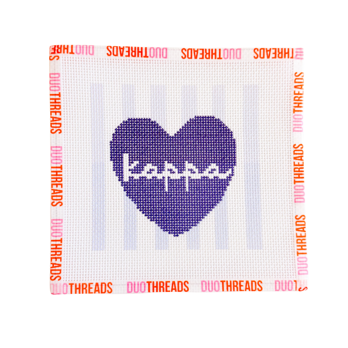 Sorority Heart Needlepoint Canvas