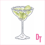 Salty Rim Margarita Needlepoint Canvas