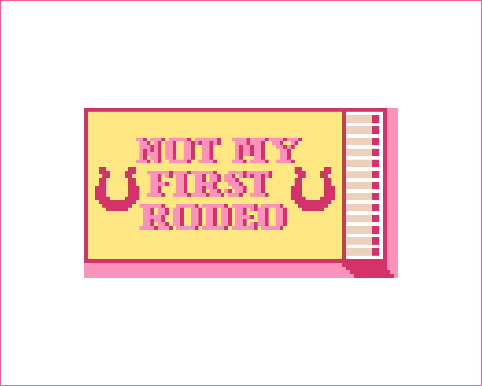 Not My First Rodeo Needlepoint Canvas