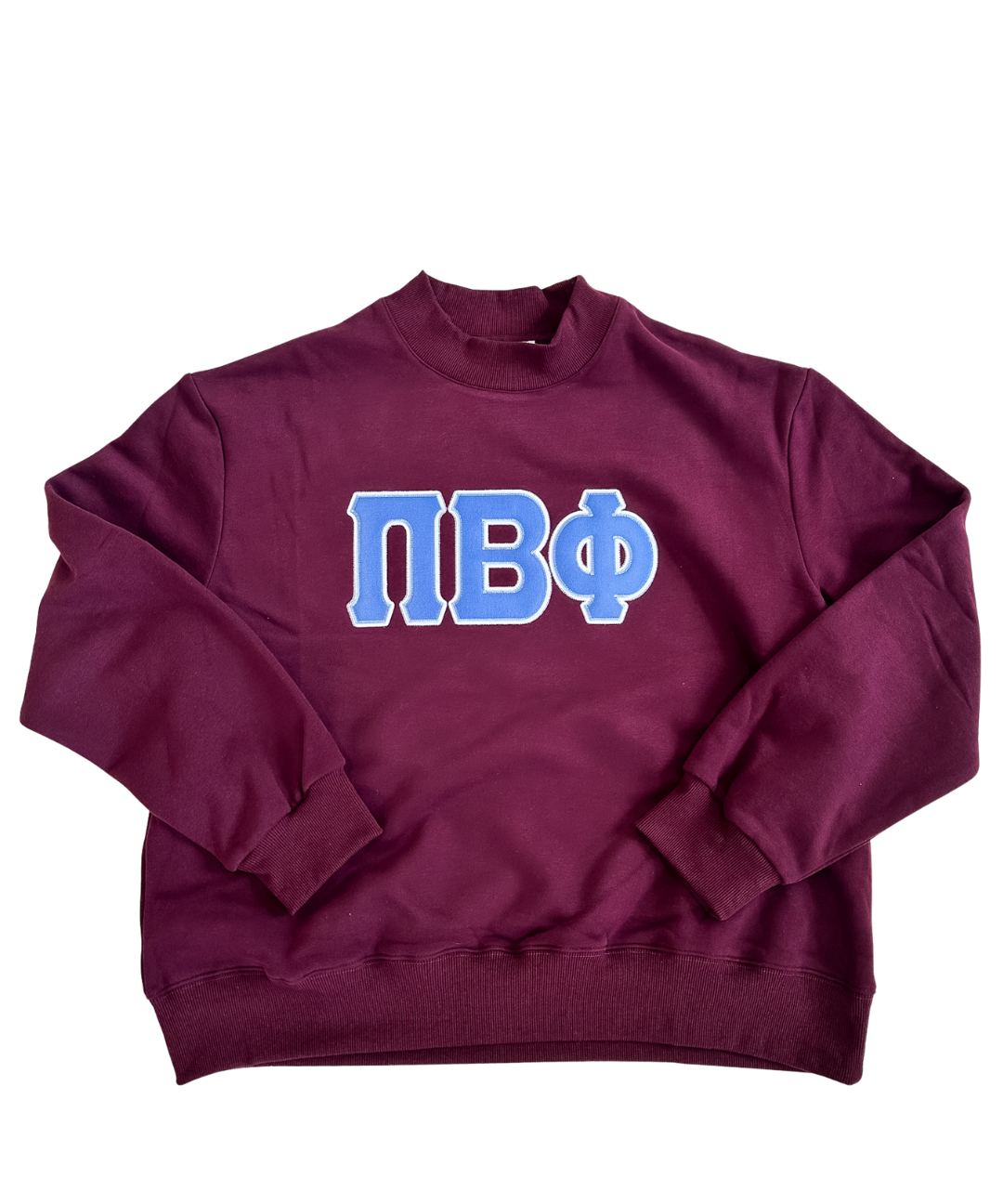 Classic Twill Mock Neck Crew