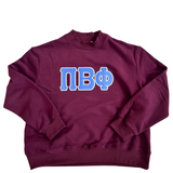 Classic Twill Mock Neck Crew