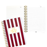 Stripe Sorority Notebook
