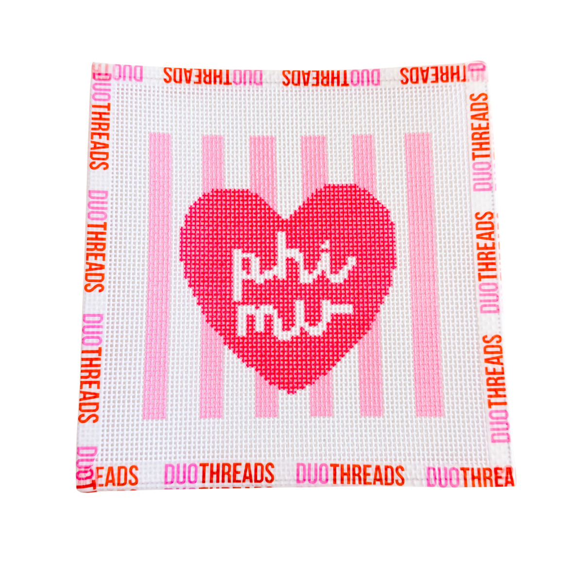 Sorority Heart Needlepoint Canvas