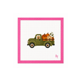 Pumpkin Patch Pickup Needlepoint Canvas
