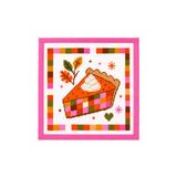 Patchwork Pumpkin Pie Needlepoint Canvas