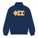Classic Twill Mock Neck Crew