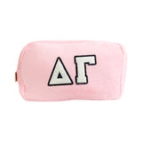 Chenille Sorority Cosmetic Bag