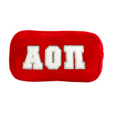 Chenille Sorority Cosmetic Bag