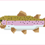 Rainbow Trout Needlepoint Canvas