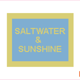 Saltwater & Sunshine Needlepoint Canvas