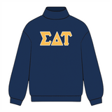 Classic Twill Mock Neck Crew