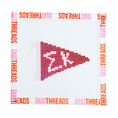 Load image into Gallery viewer, Sorority Pennant Needlepoint Canvas
