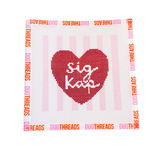 Sorority Heart Needlepoint Canvas