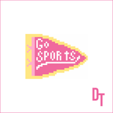 Go Sports Pennant Needlepoint Canvas