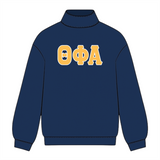 Classic Twill Mock Neck Crew