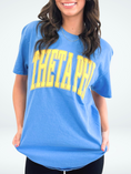 Load image into Gallery viewer, Varsity Arch Puff Tee (Smaller Sororitites)
