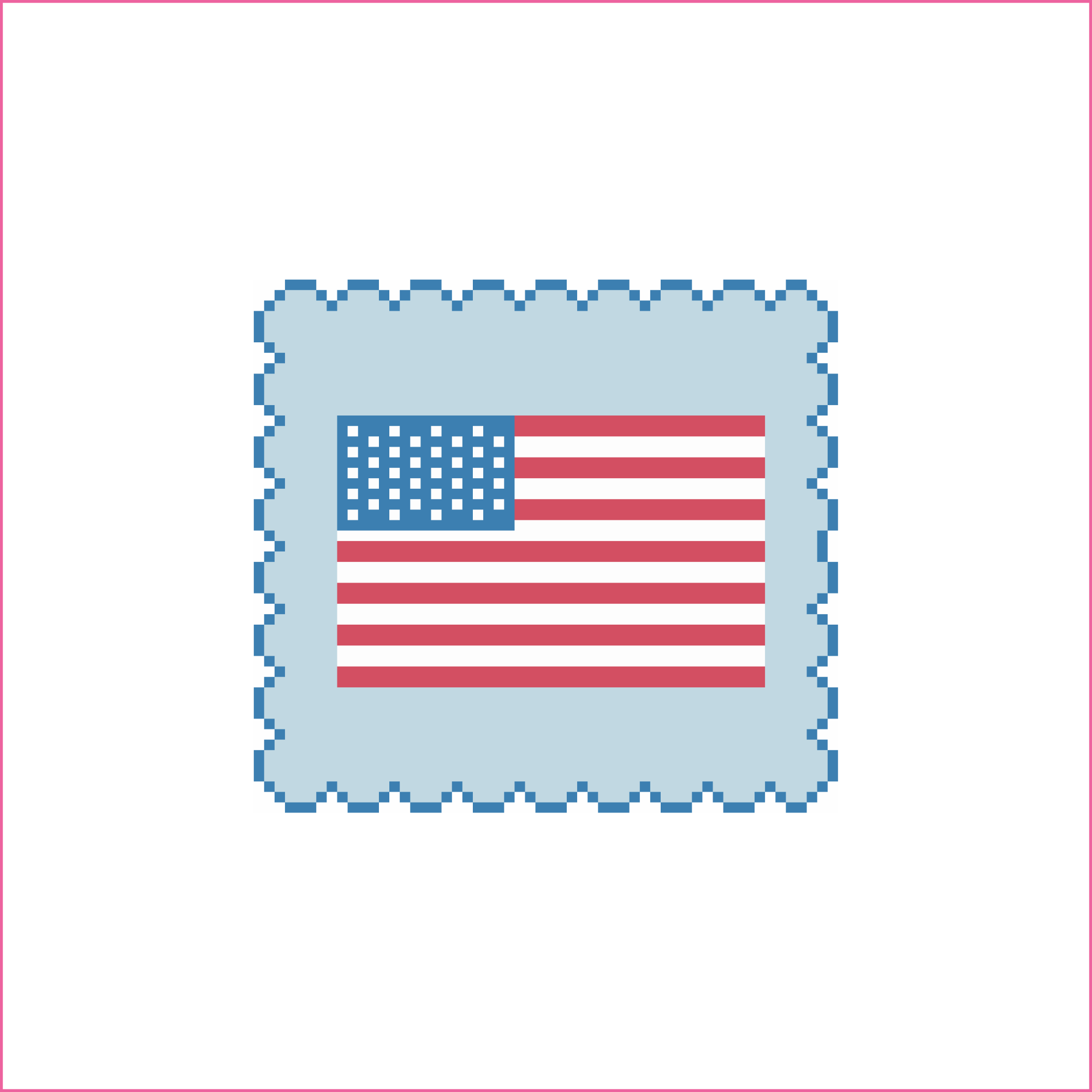 USA Flag Needlepoint Canvas