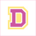 Load image into Gallery viewer, Varsity Letters Needlepoint Canvas
