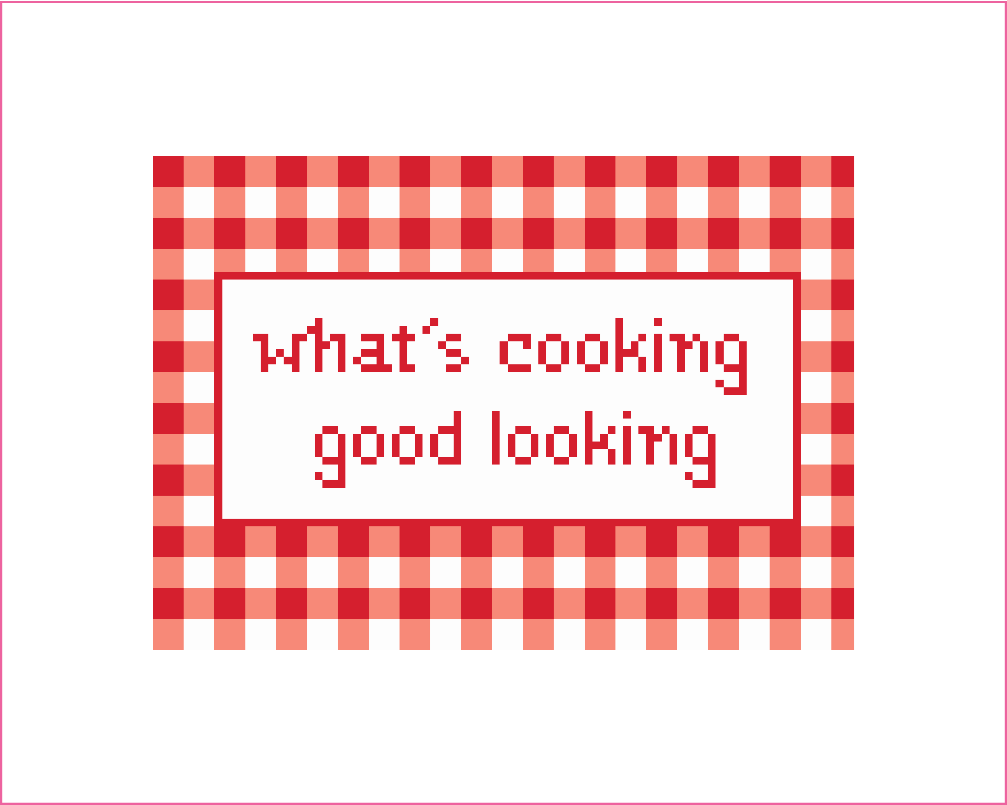 What's Cooking Good Looking Needlepoint Canvas